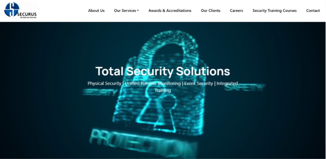 Securus Homepage UI